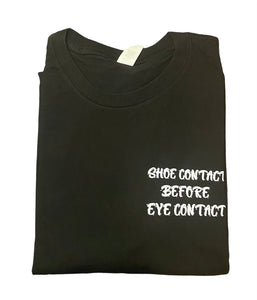 Shoe Contact Unisex T-Shirt in Black