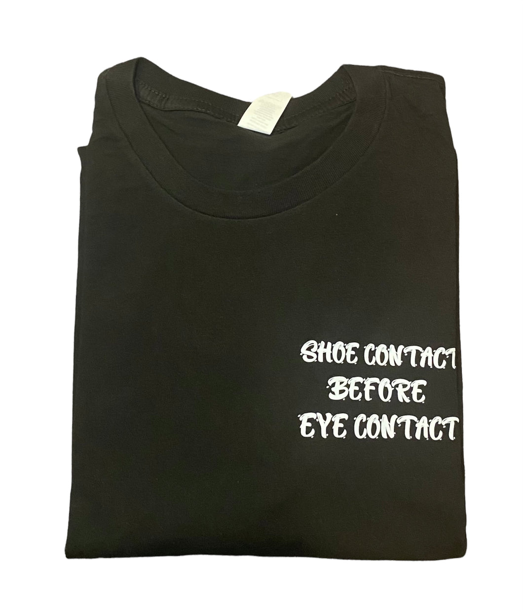 Shoe Contact Unisex T-Shirt in Black